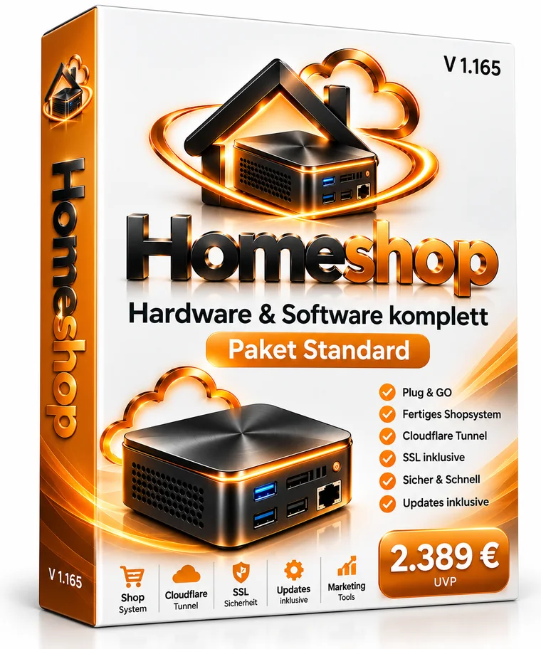 Homeshop Paket Standard – Verpackung