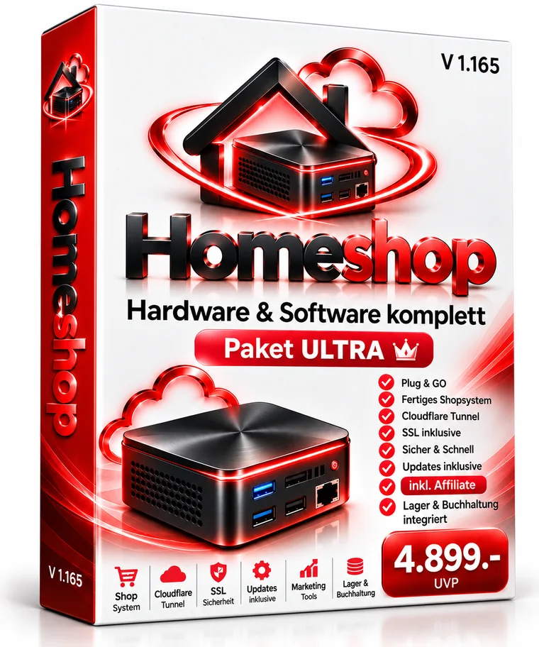 Homeshop Paket Ultra – Verpackung